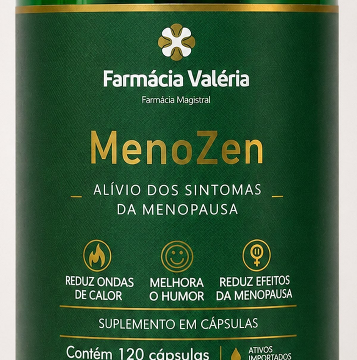 Detalhe do rótulo do Menozen