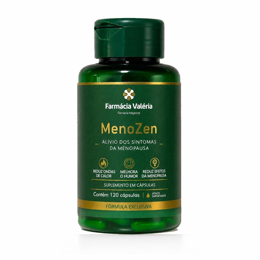 Frasco do Menozen da Farmácia Valéria